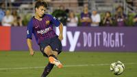Riqui Puig, gelandang muda Barcelona yang memukau di pramusim ICC (AP Photo/Mark J. Terrill)