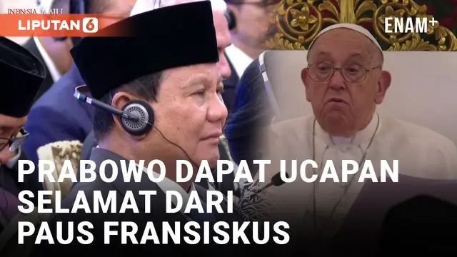 Paus Fransiskus Ucapkan Selamat atas Terpilih Prabowo Subianto