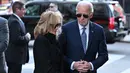 Presiden AS Joe Biden juga dijadwalkan bertemu dengan keluarga korban serangan penabrakan truk maut yang menewaskan 15 orang pada 1 Januari 2025 lalu. (ROBERTO SCHMIDT/AFP)