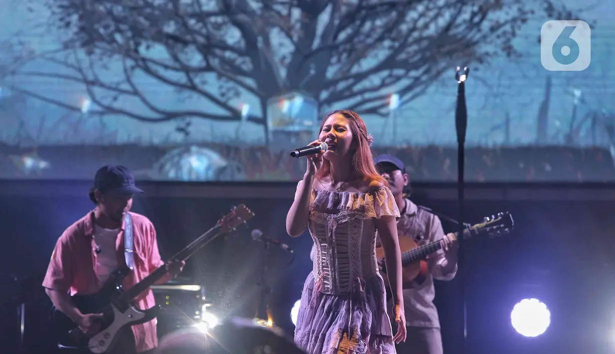Mereka yang tampil di KapanLagi Buka Bareng BRI Festival 2025 merupakan musisi atau penyanyi yang lagi hits di kalangan masyarakat, terutama anak muda. (Liputan6.com/Angga Yuniar)