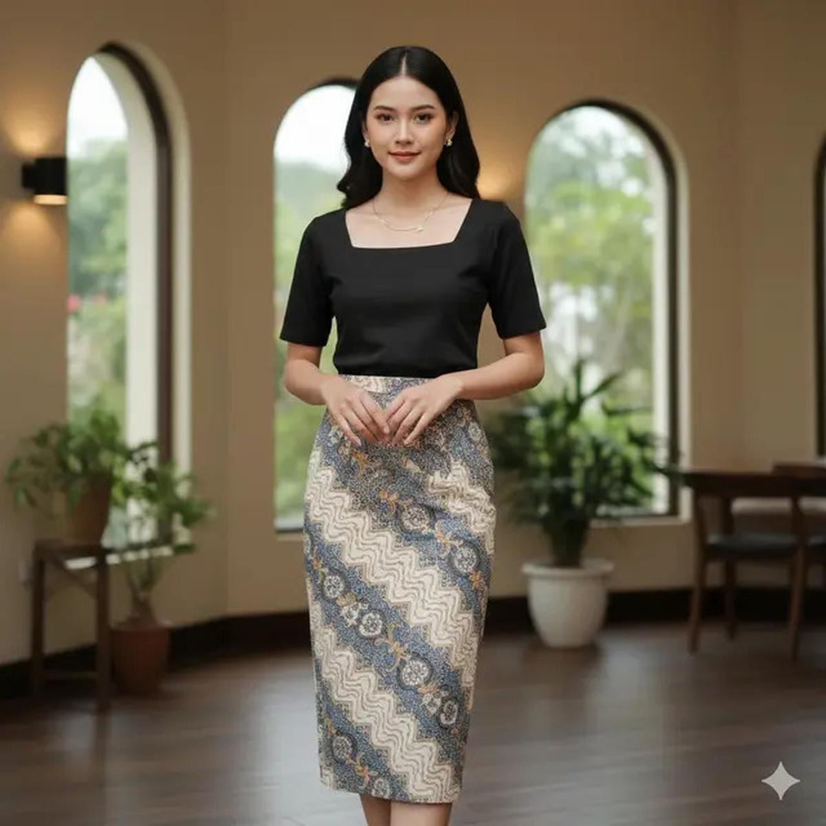 Rok Batik Midi Cocok dengan Baju Apa? Ini 9 Pilihan yang Bikin Penampilan Makin Stylish