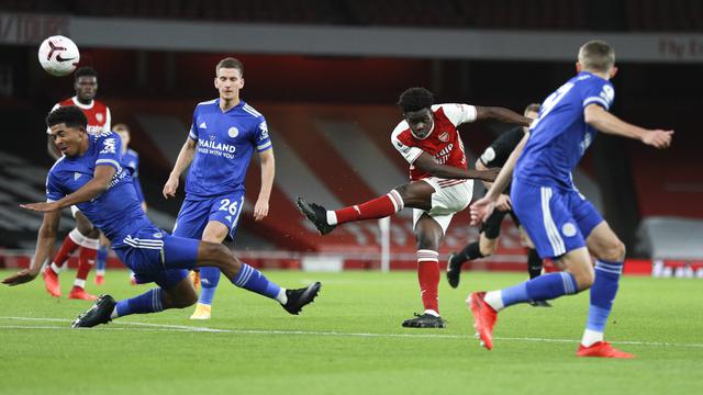 Gol Tunggal Jamie Vardy Bawa Leicester City Bungkam Arsenal