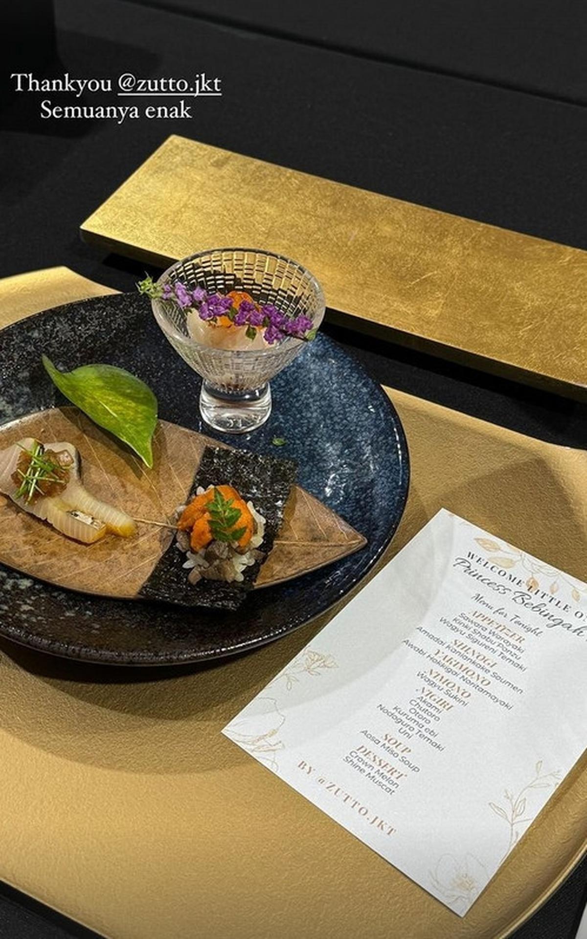 Erina Gudono Nikmati Private Omakase di RS - Dilayani Head Chef, Segini Harga yang Harus Dibayar Kaesang Pangarep