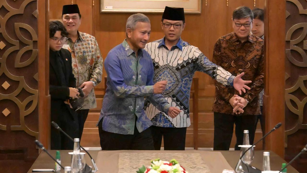 FOTO: Menlu Sugiono dan Menlu  Vivian Perkuat Kerja Sama Indonesia Singapura