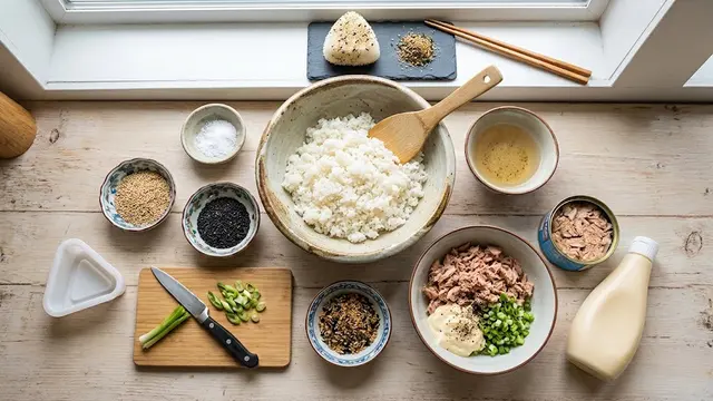 Bahan Onigiri Tuna Mayo Tanpa Nori