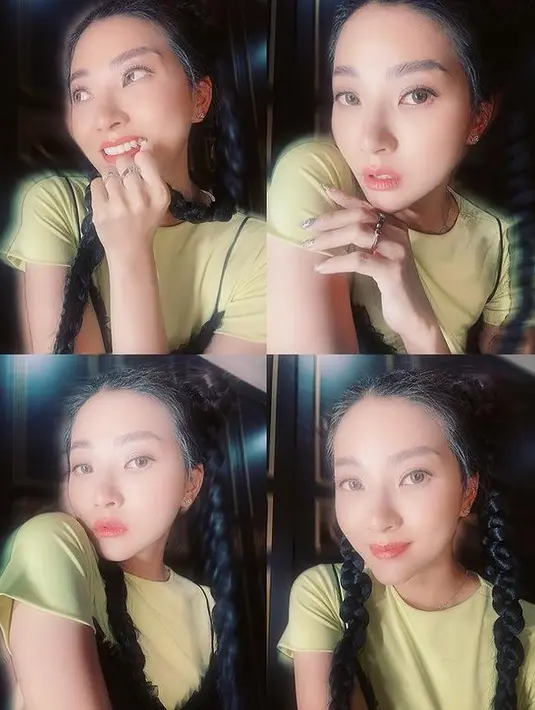 <p>Saat tampil dengan gaya rambut kepang, Sarwendah disebut seperti anak SMA. [Foto: instagram.com/sarwendah29]</p>