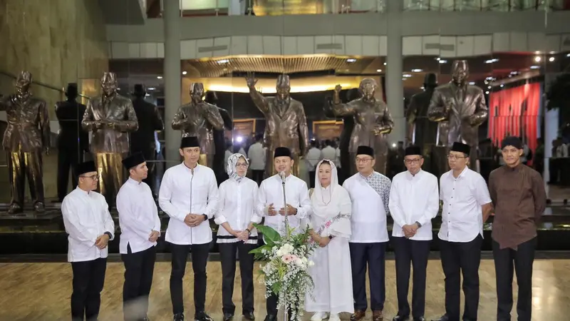 Delapan kepala daerah dan dua anak mantan Presiden dalam Silahturahmi Bogor di Museum Kepresidenan Balai Kirti, Bogor Jawa Barat, Kamis 15 Mei 2019 malam.