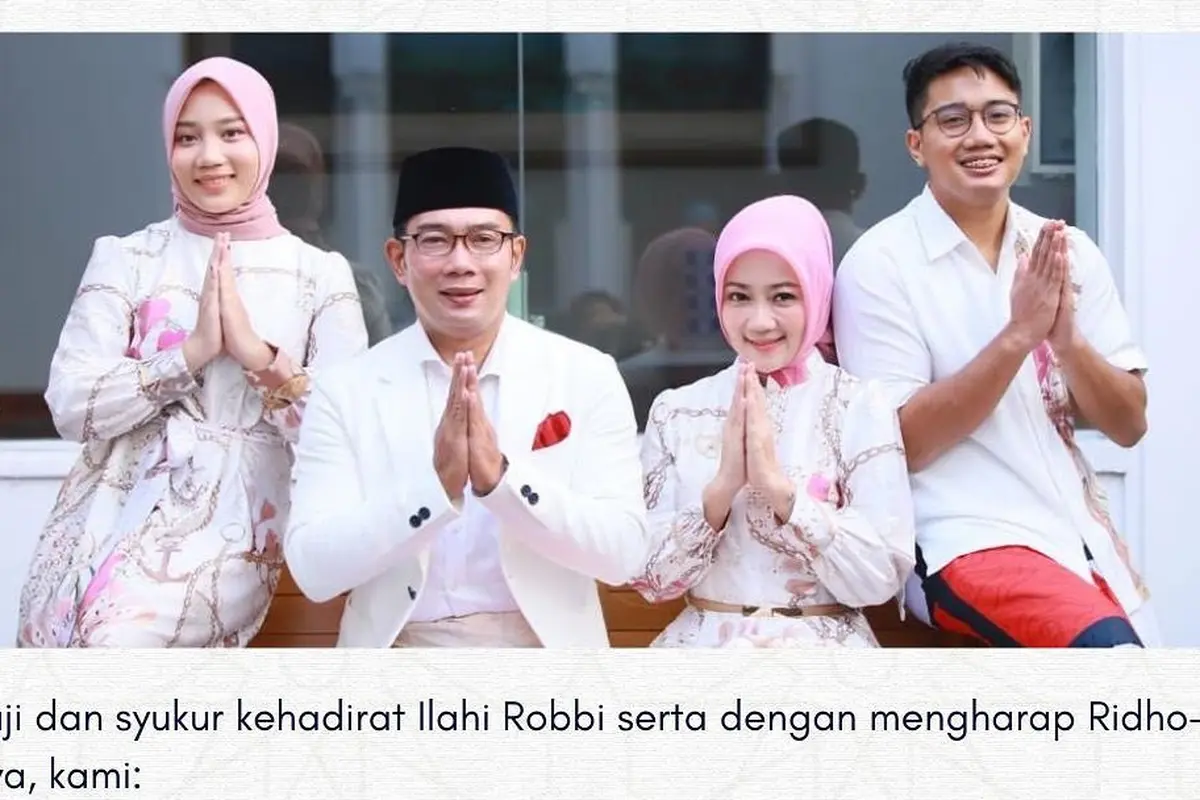 Ridwan Kamil Badalkan Haji untuk Mendiang Eril