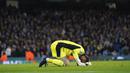 Padahal dirinya sudah sangat maksimal dalam meredam serangan yang dilancarkan Kevin De Byurne dkk. (AP Photo/Jon Super)