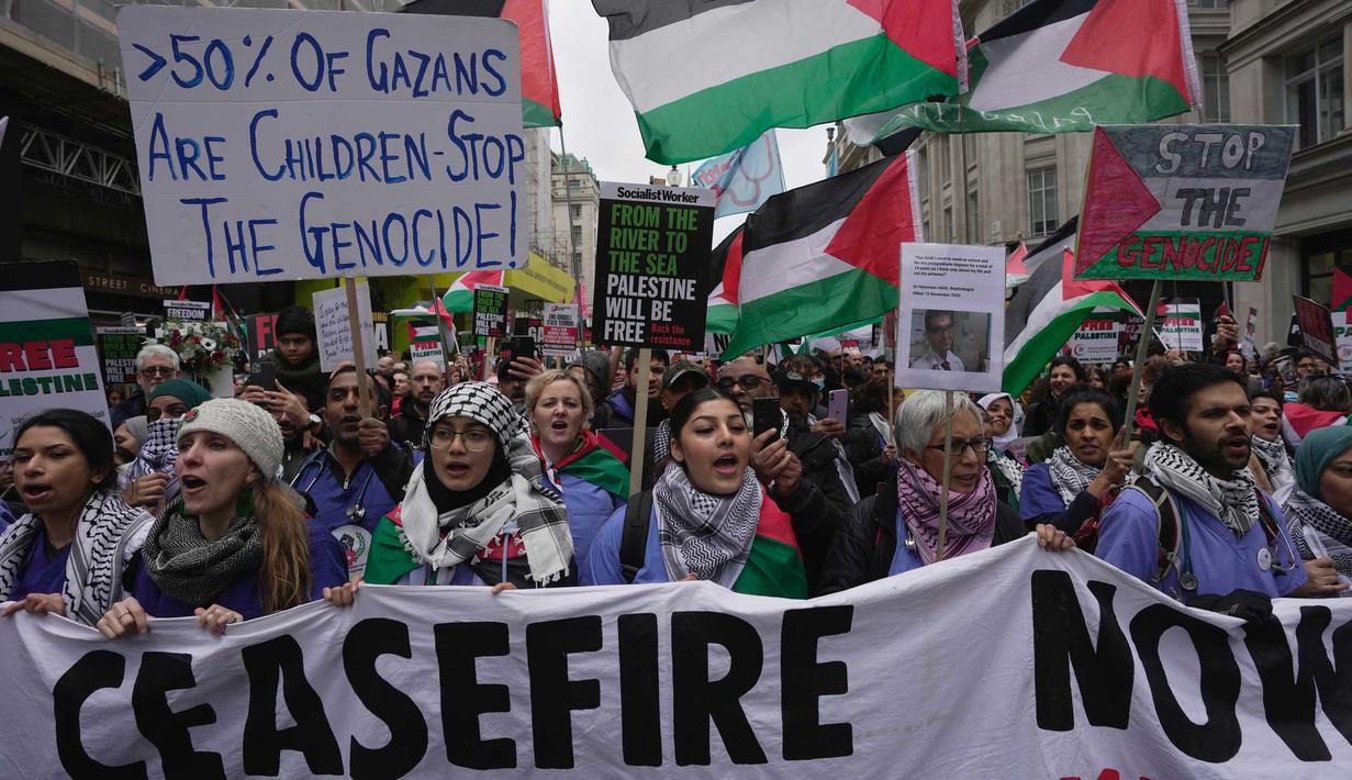 Kementerian Kesehatan di Gaza menyebut setidaknya lebih 27.019 orang tewas selama empat bulan agresi Israel. (AP Photo/Kin Cheung)