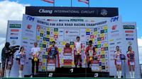 Pembalap Astra Honda Racing Team (AHRT), Fadillah Arbi Aditama resmi menyabet gelar Juara Asia kelas Asia Production 250 (AP250) pada gelaran Asia Road Racing Championship (ARRC) 2025. (AHRT)