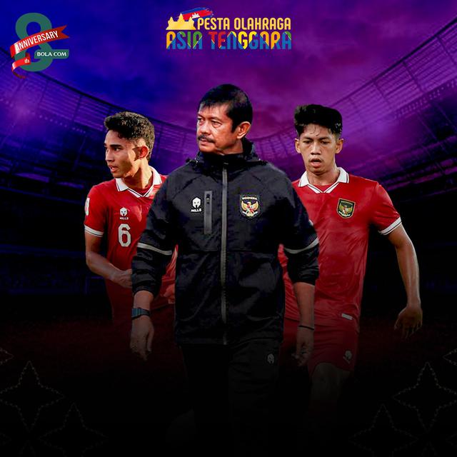 Timnas Indonesia - Indra Sjafri di Timnas Indonesia U-22 didampingi Marselino Ferdinan dan Ananda Raehan