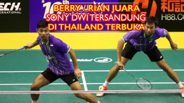 Video aksi 2 pebulutangkis putera Indonesia yang berlaga di Thailand Terbuka 2016. Berry Angriawan/Rian Agung Saputro berhasil meraih gelar juara.