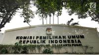 Gedung Komisi Pemilihan Umum (KPU) RI, Jalan Imam Bonjol, Jakarta. (Liputan6.com/Herman Zakharia)