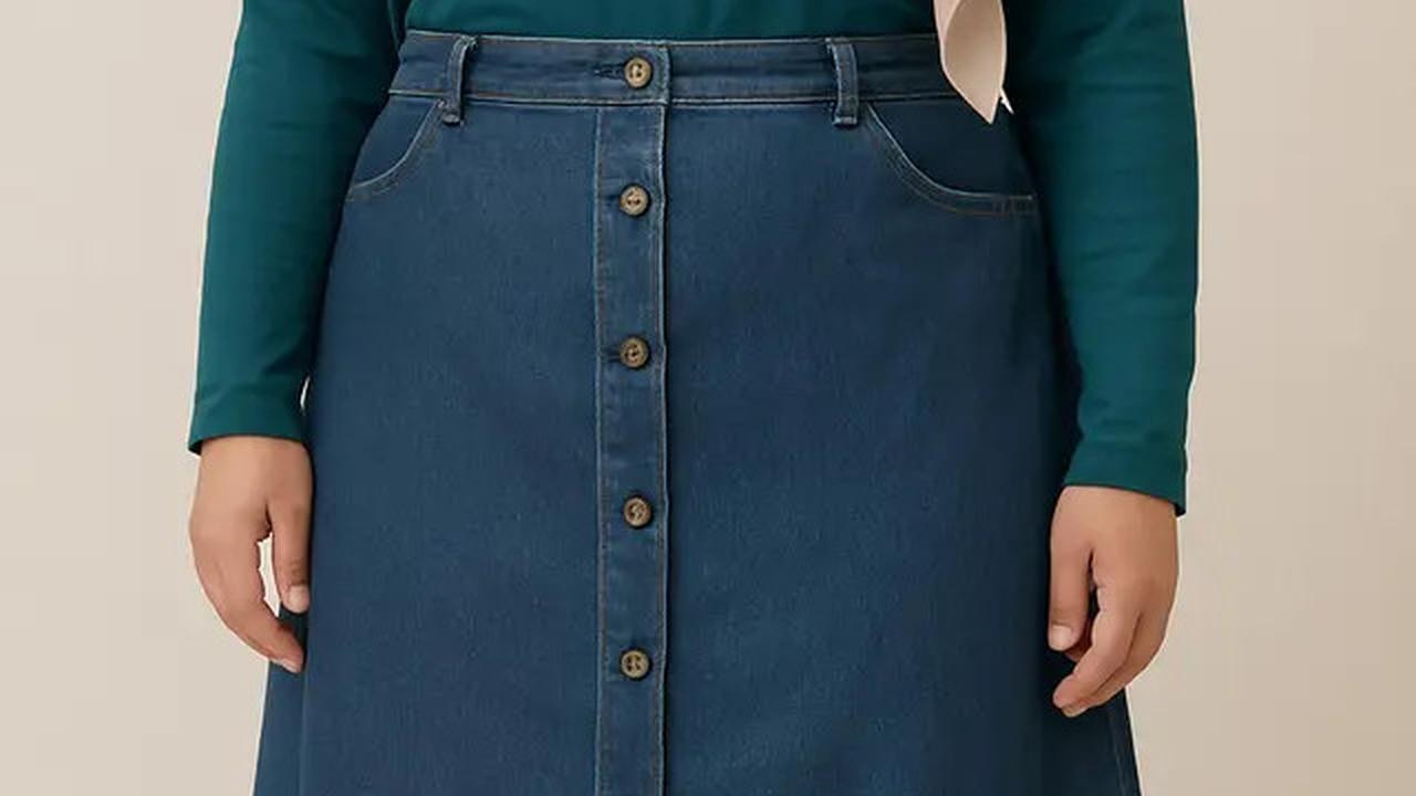 7 Pilihan Rok Jeans untuk Orang Gemuk Berhijab