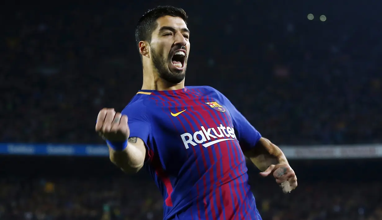 2. Luis Suarez (Barcelona) - 16 Gol . (AP/Manu Fernandez)