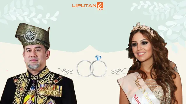 Banner Infografis Raja Malaysia Turun Takhta demi Cinta