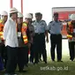 Presiden Jokowi saat meninjau pembangunan Bandara Jenderal Besar Soedirman, di Kabupaten Purbalingga, Jawa Tengah (Dok Foto: Setkab.go.id)