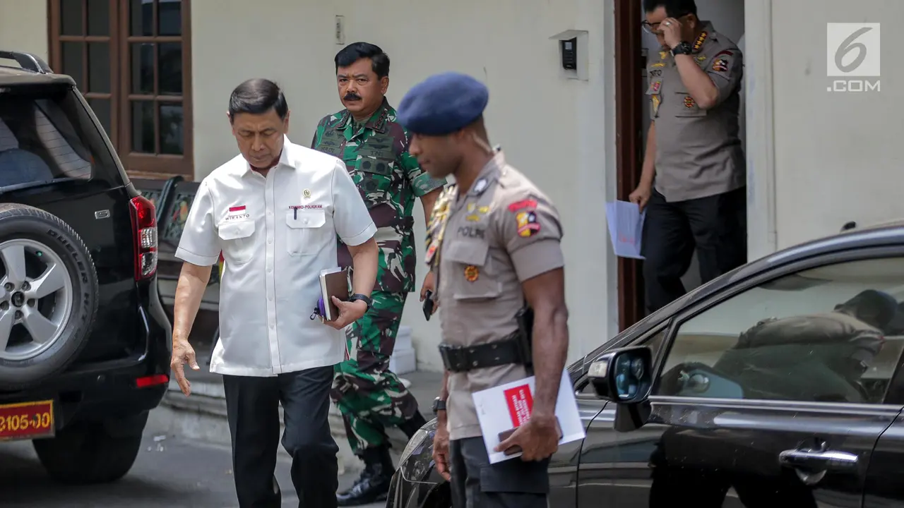 Bersama Panglima TNI dan Kapolri, Wiranto Bahas RUU KUHP hingga Karhutla
