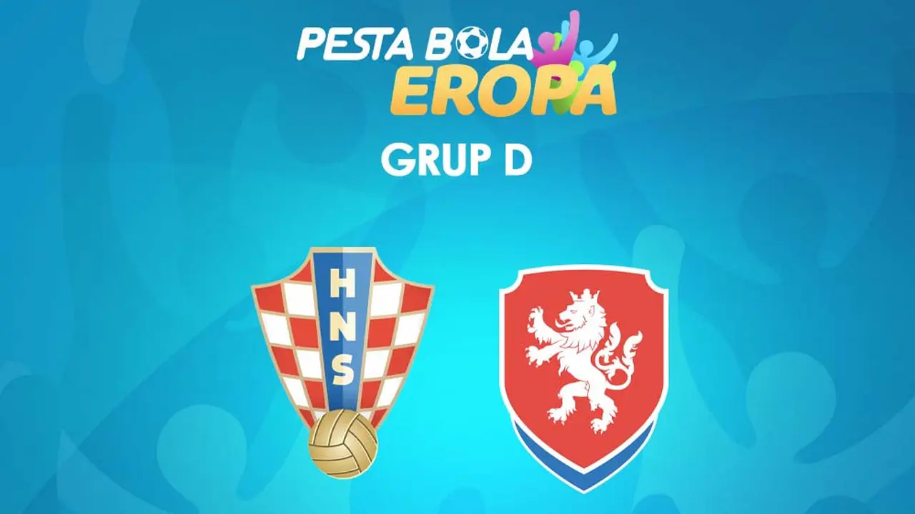 Piala Eropa - Euro 2020 Kroasia Vs Rep Ceska