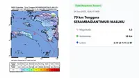 BMKG Catat Gempa Hari Ini Rabu 4 Juni 2025 di Indonesia, Bermagnitudo 5,3 di Seram Bagian Timur