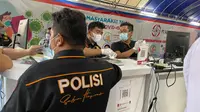 Layanan rapid test Covid-19 drive thru di Lapangan Merdeka, Jalan Pulau Pinang, Kesawan, Medan Barat, digeledah polisi