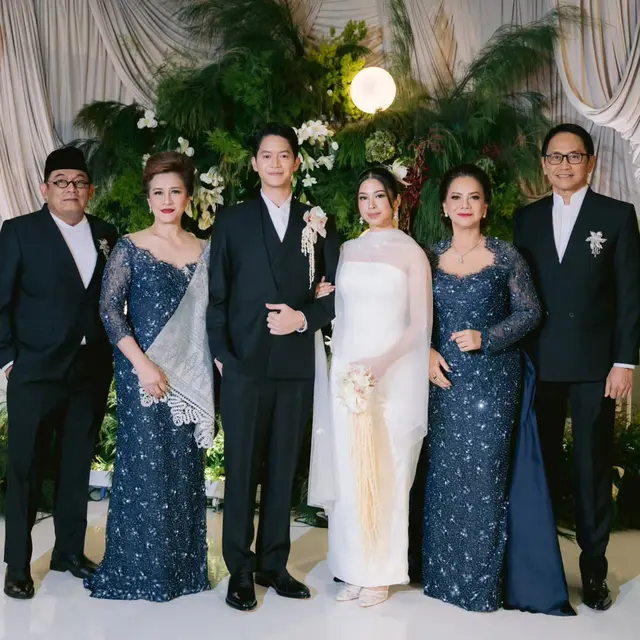 6 Potret Busana Elegan Addie MS dan Memes Dampingi Tristan Juliano Menikah