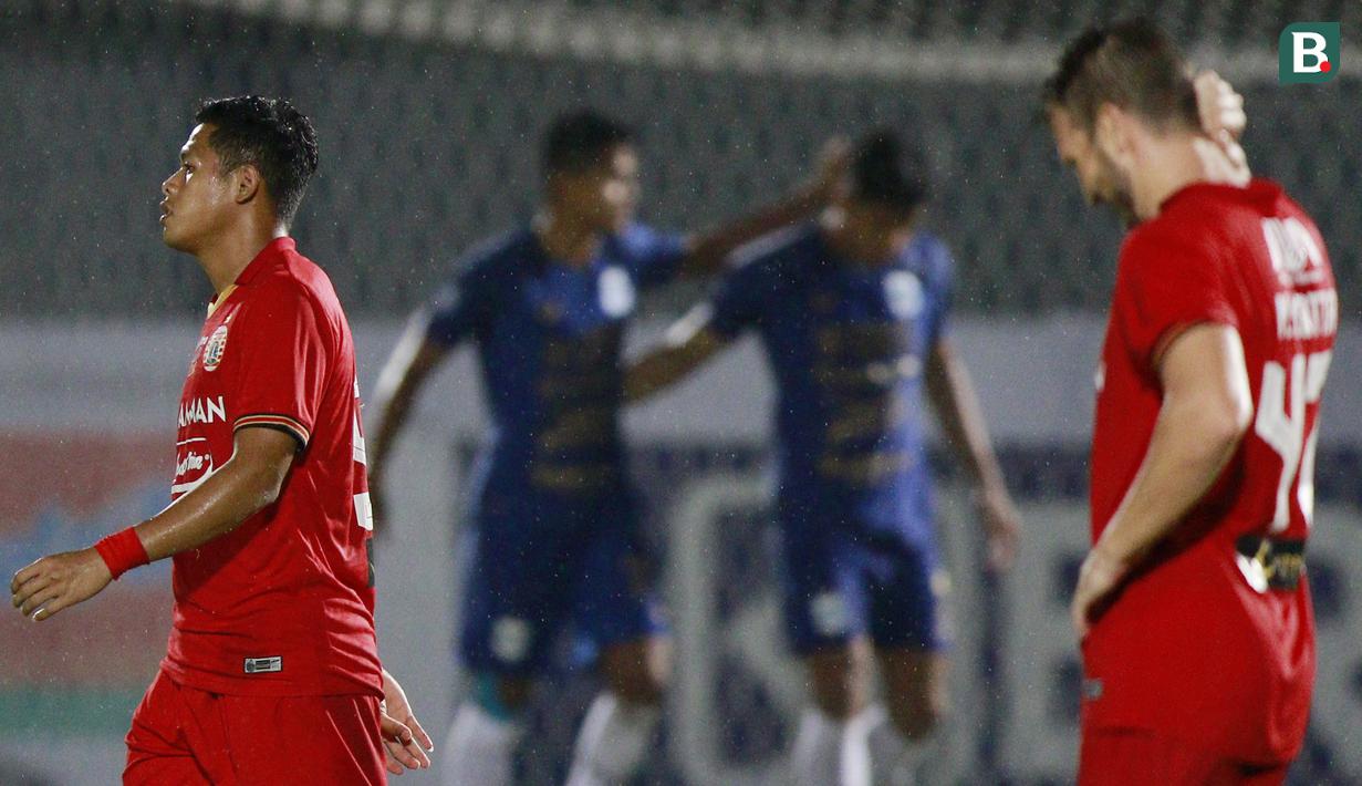 Ini menjadi hasil imbang kedua bagi Persija Jakarta setelah sebelumnya bermain 1-1 melawan PSS Sleman. (Foto: Bola. Com/ M Iqbal Ichsan)