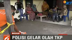 Petugas mengumpulkan alat bukti termasuk serpihan bom yang berserakan seperti baut dan paku di lokasi tersebut.