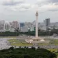 Massa demo 2 Desember memenuhi kawasan Monumen Nasional (Monas), Jakarta Pusat, Jumat (2/12). Aksi untuk menuntut ditangkapnya Gubernur DKI Jakarta nonaktif Basuki Tjahaja Purnama atas dugaan penistaan agama. (Liputan6.com/Ferbian Pradolo)