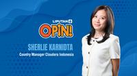 Sherlie Karnidta, Country Manager Cloudera Indonesia. Liputan6.com/Abdillah