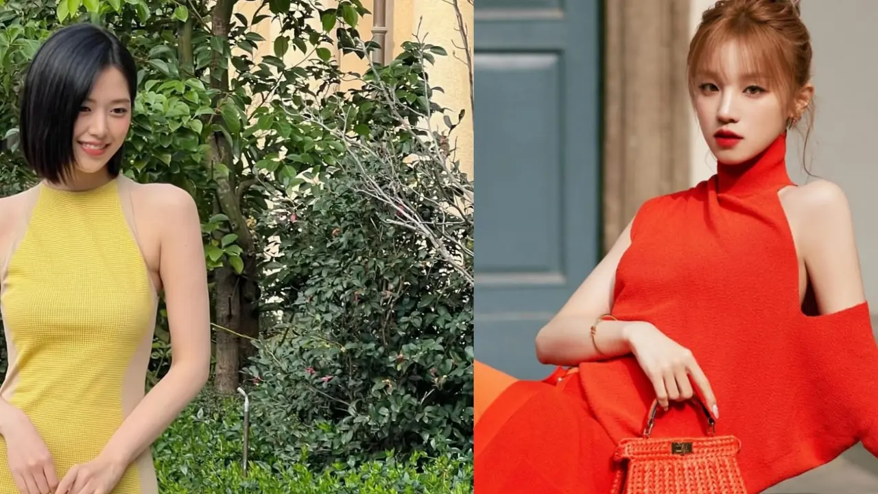 Yujin IVE dan Yuqi (G)-Idle hadir Fendi Show di MFW 2024 (Instagram/_yujin_an dan yuqisong.923)
