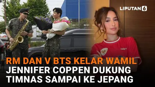 RM dan V BTS Kelar Wamil, Jennifer Coppen Dukung Timnas Sampai ke Jepang