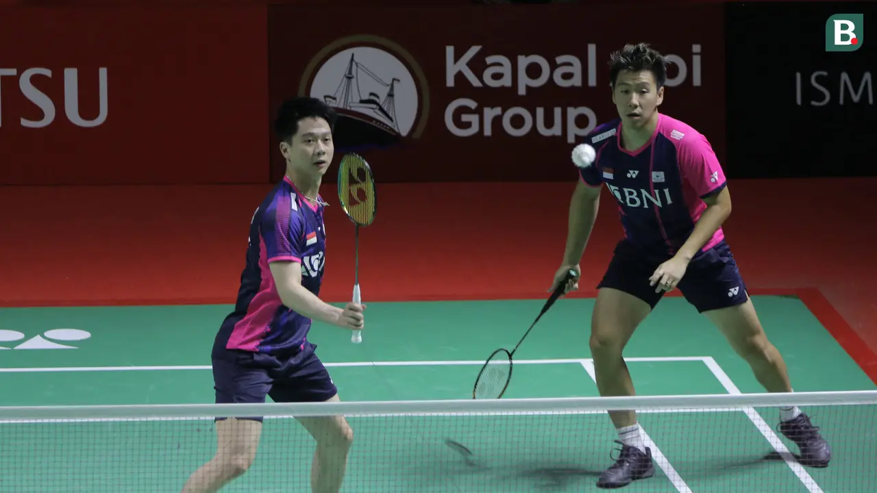 Foto: Melihat Aksi Come Back Gemilang Marcus/Kevin atas Ganda Malaysia yang Loloskan Minions ke Semifinal Daihatsu Indonesia Masters 2022