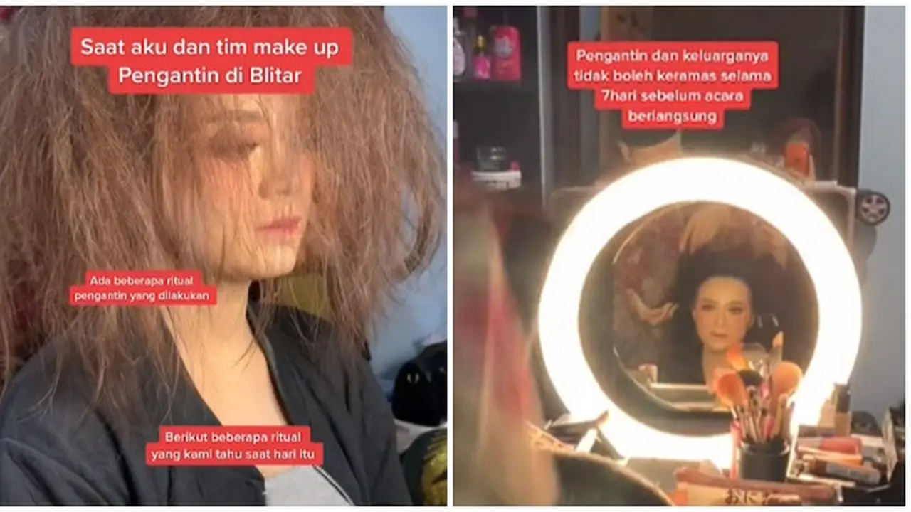 Pengantin Wanita Ini Tak Keramas 7 Hari Jelang Menikah, Hasil Riasan Wajahnya Curi Perhatian