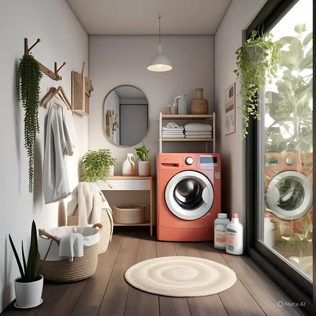 12 Inspirasi Warna Ruang Cuci Pakaian, Interior Menarik Bikin Tak Mudah Bosan