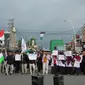 Aksi Mahasiswa di Gorontalo mengutuk keras tindakan zionis Israel di Jalur Gaza (Arfandi Ibrahim/Liputan6.com)
