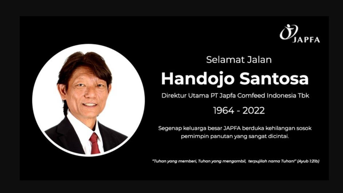 4 Fakta Terkait Dirut Japfa Comfeed Indonesia Handojo Santosa yang