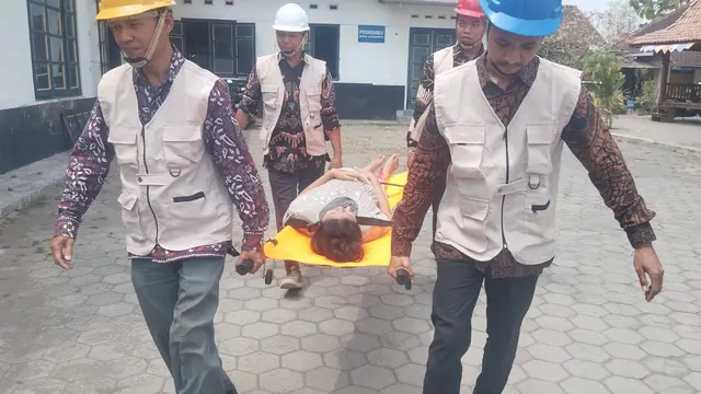 Simulasi Bencana Perkuat Layanan Kesehatan Desa Tangguh Bencana di Padukuhan Tegalan (Dokumenatasi: Fransiska Tatto Dua Lembang )