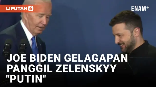 Biden Sebut Zelenskyy Presiden Putin di KTT NATO