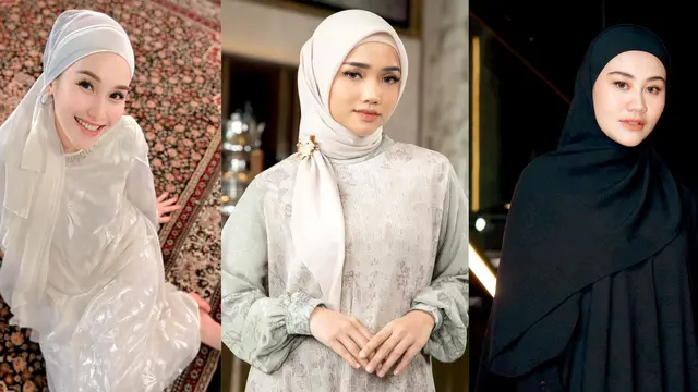 6 Gaya Hijab untuk Bukber dan Lebaran dari Fuji, Ayu Ting Ting, hingga Aaliyah Massaid