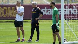 As Roma akan berhadapan dengan Sevilla dalam laga final Liga Europa. (AP Photo/Andrew Medichini)
