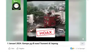Klaim video peristiwa gempa bumi dan tsunami di Jepang