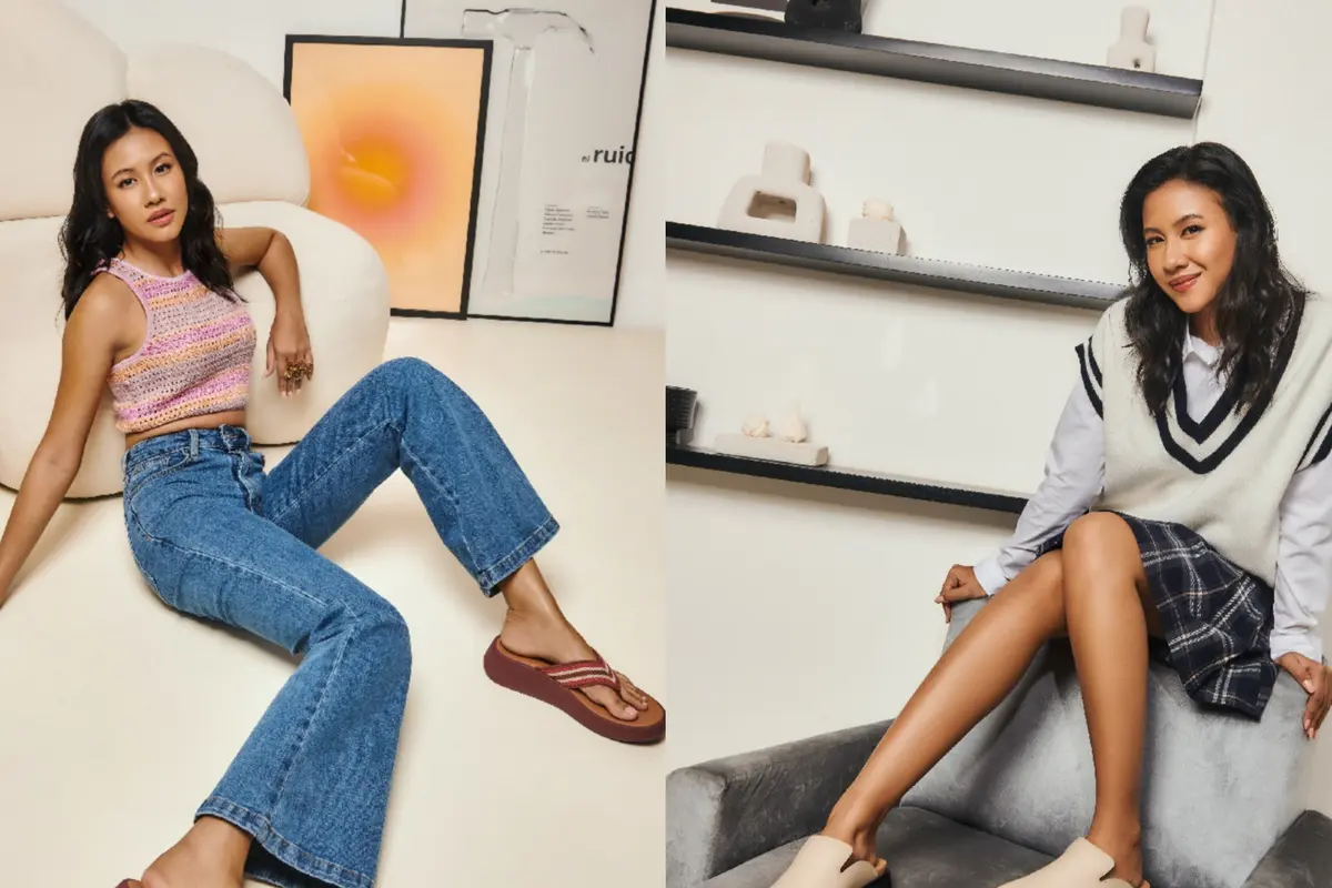Ide Padu Padan Tampil Stylish dan Nyaman dengan Sandal hingga Sneakers dari Shenina Cinnamon
