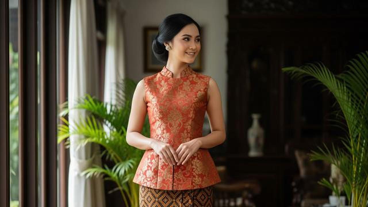 7 Padu Padan Warna Atasan Brokat Bawahan Batik yang Lagi Tren 2025, Kombinasi Modern &amp; Elegan