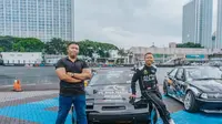 Suasana latihan Alpha Rules Drift Team di Sirkuit J99 Maxx Drift Karawaci. (Dok. Alpha Rules Drift Team)