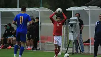 Laga uji coba antara Timnas Indonesia U-19 kontra Bosnia dan Herzegovina  dalam laga uji coba di Stadion Igraliste NK Polet, Sveti Martin na Mauri, Jumat (25/9/2020) malam WIB. (Dok. PSSI). Tim Garuda Muda kalah 0-1 dalam laga ini. (Dok. PSSI)