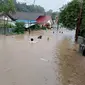 Hujan deras yang mengguyur Kota Manado sejak Kamis (26/1/2023) tengah malam, membuat banjir menggenangi hampir semua wilayah di Manado.