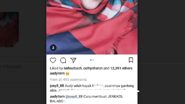 Audy Item (Foto: Instagram)