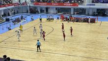 Timnas futsal putra Indonesia bertarung melawan Thailand di ajang SEA Games 2025, Jumat (19/12/2025). (Bola.com/M. Adi Yaksa)
